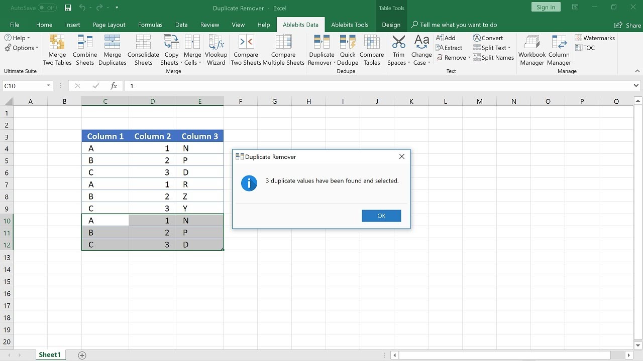 find and delete duplicates in excel 2008 for mac